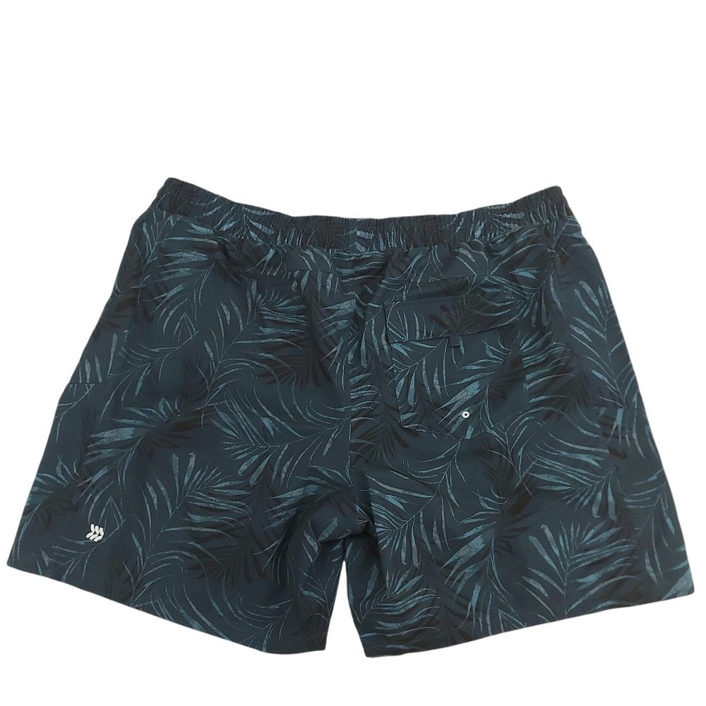 All In Motion Board Shorts Mens XL Green Tropical Print Summer Beach Outdoor - Picture 2 of 9